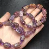 Link Bracelets Natural Purple Garden Quartz Pixiu Bracelet For Women Charm Fortune Energy Bangle Mineral String Woman Amulet Jewelry Gift