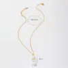 Mode Trend Ny produkt Pearl Cross Halsband äkta guldelektroplätering Ljus temperament nisch design sense smycken