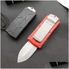 Knife Ut-Combat Mini Flyingfish Wallet Knives 5Cr13 Blade Zinc Aluminum Alloy Handle Tactical Hunt Camp Self-Defense Rescue Pocket Kni Otaqb