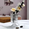 Vasi di lusso calice diamante vaso di vetro fiore soggiorno ufficio decorazioni per la casa negozio decorazione artigianato terrario retrò europeo