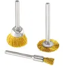 Spazzole Set di ruote in filo di ottone da 45 pezzi per accessori Utensili rotanti Polish Clean 230414