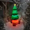 Рождественские украшения 1 шт., надувной светильник для елки, декоративный шар из ПВХ для наружного сада, лужайки, патио, большого размера, 56 футов 231113