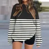 Hoodies للسيدات o-neck Long Sweeve Sweatshirt نمط طباعة غير رسمي بالإضافة إلى الحجم الأساسي قمم Sports Switshirts Women 2023