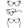 Montature per occhiali da sole Belight Optical Combo Color Design Colorato Cat Eye Acetato Donna Vintage Retro Montatura per occhiali Lenti da prescrizione 19251