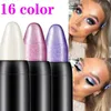 Eye ShadowLiner Combination 15 Colors Highlighter Eyeshadow Pencil Waterproof Glitter Matte Nude Eye Shadow Makeup Pigment Cosmetics White Eyeliner Pen 231113