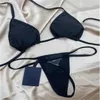 Mode zwemkleding vrouwen luxe bikini's set sexy ontwerper duidelijke riem zwempak driehoek vorm badmode dames badkleding strand kleding zomer dames biquini