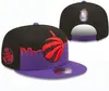 Toronto''raptors''ball Caps 2023-24 unisex mode bomull baseball cap snapback hatt män kvinnor sol hat broderi vår sommar mössa grossist a0