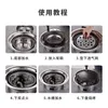 BBQ Tools Accessories Household Stainless Steel Korean Charcoal Oven Commercial round Non-Stick Barbecue Outdoor Camping Portable Stove 230414