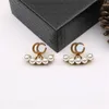 Heart studs earring with letters diamond designer earrings dainty shape alloy material not fade orecchini plated gold love couple luxury earring nice looking E23