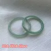 Bangle Natural Oil Blue JADE Bracelet Ice Seed Round Women's Oil blue Certified Jade Bangles High Ice Grade A Handring Jewelry 231114