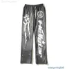 Designerhose 2023 Hellstar Grau Oversize Retro Mud Print Getragen Sport Lässig High Street Herren Schlaghosen 143nt 8gqv