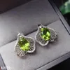 Brincos KJJEAXCMY Fine Jewelry Natural Peridot 925 Sterling Silver Mulheres Ear Studs Suporte Teste Luxo