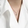 Kedjor 925 Sterling Silver Necklace Sun God Three Rings Heart Zircon Opal Pendant Clavicle Chain Fashion Wild Retro Female Jew