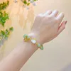 Bracelet de perles élastiques en Jade de Style chinois pour femmes, bijoux à breloques coréennes avec animaux, cadeaux