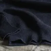Herentruien Bronson Vooroorlogse USN Mock Neck Sweater Heren Zwaargewicht Gebreide Trui Marineblauw 231114