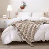 Blankets TONGDI Boho Raschel Blanket Soft Thickened Lace Warm Knitting Eco-friendly Luxury Decor For Cover Sofa Bed Bedspread Winter 230414