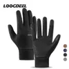 Guanti sportivi LOOGDEEL Running Uomo Donna Antiscivolo Palmo Touch Screen Antigoccia Antivento Calore termico Jogging Impermeabile 231114