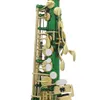Alo Saxofon i E-platt mässingskroppen snidad vit skal vuxen examensprestanda Saxofoninstrument
