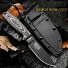 High Hunting Steel Kydex G10フルドロップタンポイントハンドル屋外固定カーボンキャンプブレードナイフBL sbxb