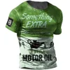 Mens TShirts Vintage Motorcycle 3d Print s For Short Sleeve Loose Oversized ops ee Clothing Male Camiseta 230414