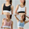 LL-ADSG504 Women Yoga Outfits Summer Racerback Vest Girls Running Sport Gym Bra Ladies Adult Sleeveless Sportswear Exercise Fitness Wear Brassiere Vests