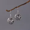 Bengelen kroonluchter 925 zilveren spray holle kralen drop oorbellen voor vrouwen vintage kleine ballen hangende oorbellen verloving sieraden eh023 230413