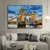 Painting London Tower Bridge Build Abstract Oil on Canvas Cuadros Posters and Prints Cuadros Wall Art Pictures For Living Room