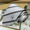 Luksusowy designerski jedwabny krawaty klasyczne krawaty marki dla mężczyzn Mens Knight Diagonal Stripe Tie