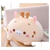 Décorations de Noël 9 Style Peluche Ours Poupée Chat Coussin Enfant Anniversaire Cadeau Bébé Cadeaux Mignon Animal Oreiller Maison Enfants Fy7950 Dhqi4