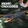 Animais elétricos / RC 2.4G RC Crocodilo Controle Remoto Elétrico Barcos Jacaré Impermeável Crocodilo Brinquedo de Controle Remoto para Crianças Brinquedo Divertido na Água de Verão Q231114