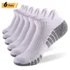 Sports Socks 612Prairs Sport Ankel Athletic Lowcut tjock stickad utomhus fitness andningsbar snabb torr slitesistent varm 230413