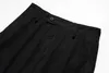 Men's Pants Frayed Black Straight Baggy Cargo For Men Streetwear Y2k Pantalones Hombre Solid Overalls Oversized Casual Trousers