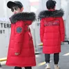 Donsjas Kinderen warm Dikker kleding Jongenskleding Winterjassen 516 jaar Parka met capuchon Nepbont Kinderen Tiener Sneeuwpak 231113