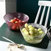 Миски простая фруктовая тарелка гостиная дом творческий современный чай несколько хрустальных стеклянных закусок дисков личность конфеты салат