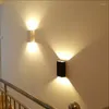 lâmpada de parede retangular moderna