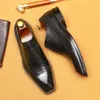 Dress Shoes Italian Mens Formal Oxfords Luxury Genuine Leather Handmade Quality Fashion Elegant Black Wedding Social Brogues Man