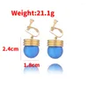 Boucles d'oreilles à tige Anime X Chrollo Lucilfer Original bleu ampoule crochet d'oreille Clip hommes femmes Cosplaying Fans accessoires cadeau bijoux