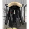 Дизайнерская женская куртка внизу канадская модная бренда гуси