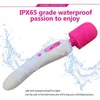 Wibratory potężne dildo USB Magic Av Massager Massager Produkt erotyczny G Spot Masaż Łuły zabawki dla kobiet 220509