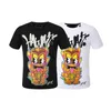 Phillip Plain Men Designer PP Skull Diamond T-shirt Kort ärm Dollar Brown Bear Brand Tee O-Neck High Quality Skulls Tshirt Tees Tops PP88406