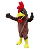 Christmas Brown Chicken Mascot Costume Cartoon thème du personnage Carnaval Unisexe Taille Halloween Birthday Party Fancy Outdoor Ten et hommes femmes