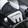 Лыжные перчатки ROCKBROS Зимние теплые сенсорные перчатки для езды на велосипеде с полным пальцем MTB велосипед Нескользящие силиконовые термостойкие перчатки для рук 231114