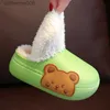 TILLNING AV DOMN VINTER NY CARTOON BEAR BABY BOLLOW Slipper SOLE SOLE VATTOSKT POY GIRL GIRL IN INHOOR OME SHOE Kid Outdoor Anti Slip Slippersl231114