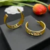 Or argent boucle d'oreille boucles d'oreilles de créateurs de luxe pour les femmes mens boucle d'oreille Lettre Eardrop Designers de luxe bijoux charme oreille anneau goujons avec boîte