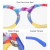 Lunettes de soleil Cadres HEPIDEM Multicolor Matte Acétate Lunettes Cadre Hommes Rétro Ovale Eyeglasse 2023 Prescription Lunettes Lunettes H9272 231113