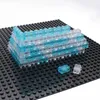 Blocos 1x2 Moc O tijolo da parede 120pcs cor transparente DIY Edifício educacional clássico compatível com monta partículas 231114