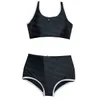 Womens Split Swimwear High Waist Bathing Suit Two Piece Swimsuit Summer Beach Travel Bikinis Set