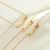 Colares de pingente Nome de borboleta personalizado para mulheres à prova d 'água de aço inoxidável personalizado cadeia personalizada jóias presente de aniversário 231113