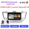 Freeshipping Android 90 Car Radio för Hyundai Tucson 3 2015-2018 Multimedia GPS Video Player 2 Din 2 32G Stereo Split Screen With Fram UNDL