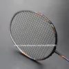 Badminton Rackets 100 Full Carbon Fiber Strung 10U Tension 22 35LBS 13kg Training Racquet Speed Sports With Bags For Adult 230413